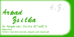 arpad zsilka business card